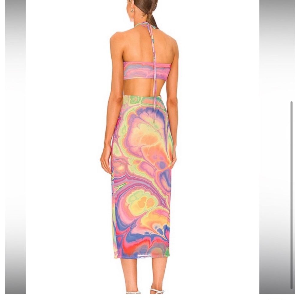 Tessa mesh midi dress multi color - Picture 3 of 3